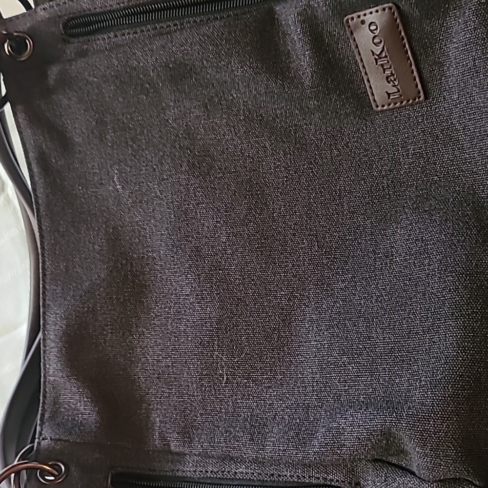 LarKoo concealed carry shoulder bag in denim color